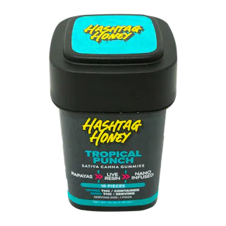Hashtag Honey - Tropical Punch - Live Resin Gummies - 10pk - 100mg