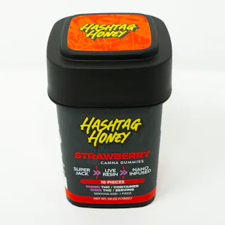 Hashtag Honey - Strawberry - Live Resin Gummies - 10pk - 100mg