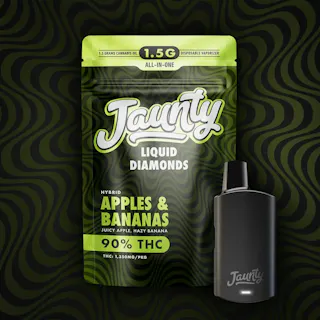 Jaunty - Apples & Bananas - Liquid Diamonds Disposable Vape - 1.5g