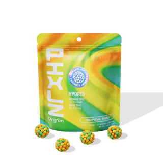 Grön - Pixlz - Tropical Rush - Rosin infused Gummy Clusters - 20pk - 100mg