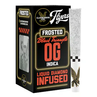 Claybourne Co - Frosted Flyer's - Black Triangle OG (Indoor) - Diamond Infused 5pk - .5g