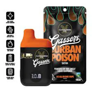 Claybourne Co. - Durban Poison - Live Liquid Diamond Disposable Vape- 1g