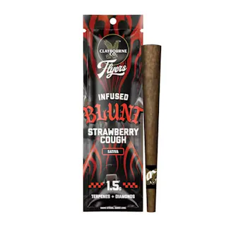 Claybourne Co. - Flyer's - Strawberry Cough (Indoor) - Infused Blunt - 1.5g