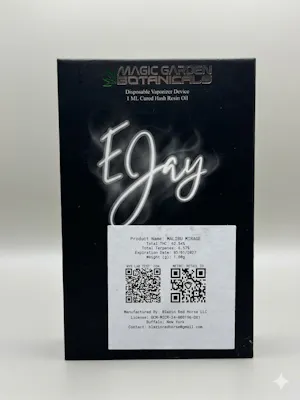 Magic Garden Botanicals - Malibu Mirage - E-Jay Cured Hash Resin Disposable Vape - 1g