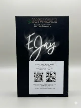 Magic Garden Botanicals - Malibu Mirage - E-Jay Cured Hash Resin Disposable Vape - 1g