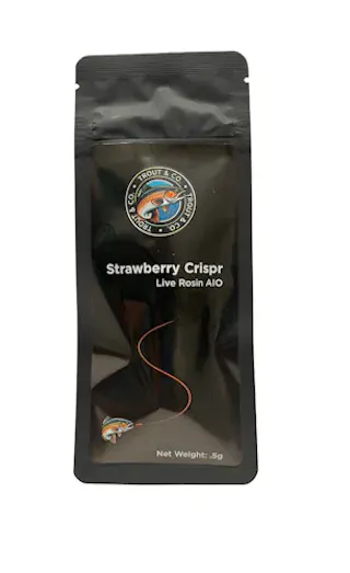 Trout & Co - Strawberry Crispr - Live Rosin Disposable Vape - .5g