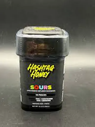 Hashtag Honey - SOURS - Live Resin Gummies 10pk - 100mg