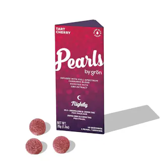 Grön - Pearls - Tart Cherry 1:10 THC:CBN - Rosin Infused Gummies - 10pk - 25mg