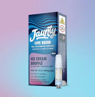 Jaunty - Ice Cream Soufflé - Live Rosin Vape Cartridge - .5g