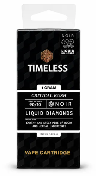 Timeless - Critical Kush - Liquid Diamonds Vape Cartridge - 1g
