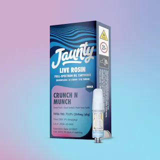 Jaunty - Crunch N Munch - Live Rosin Vape Cartridge - .5g