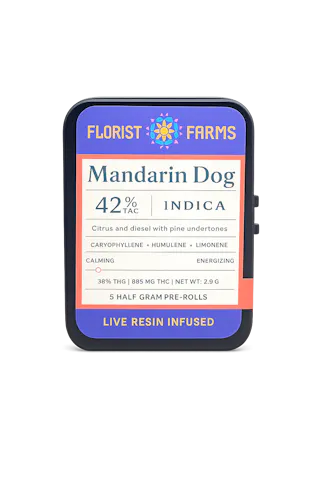 Florist Farms - Mandarin Dog - Live Resin Infused - 5pk - .5g
