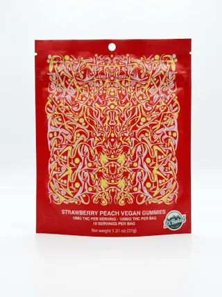 2X Baked - Strawberry Peach (Vegan) - Gummies 10pk - 100mg