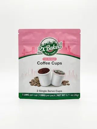2X Baked - Coffee K-Cups - 2pk - 15mg