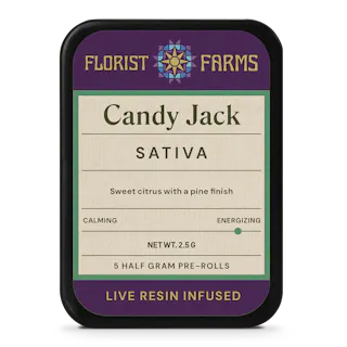 Florist Farms - Candy Jack - Live Resin Infused - 5pk - .5g