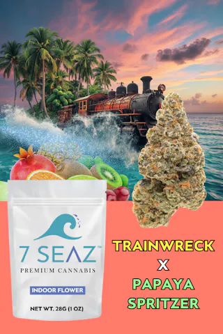 7Seaz - Trainwreck x Papaya Spritzer (Indoor) - 28g