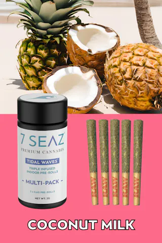 7Seaz - Tidal Waves - Coconut Milk (Indoor) - Infused 5pk - .6g
