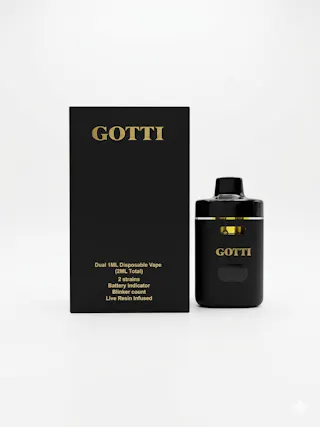 Gotti - Lemon Tree/Garlic Cookies - Dual-Chamber Switch - Live Resin Disposable Vape - 2g