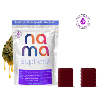 Nama - Euphoria - Triple Berry (GMO Cookies) - Live Resin Gummies 2pk - 100mg