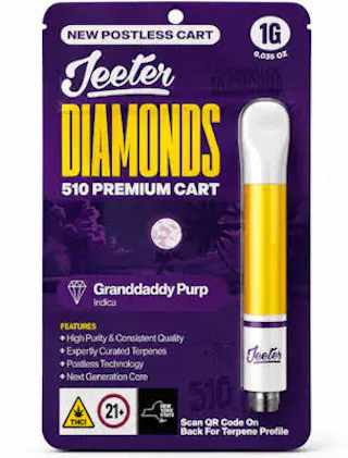 Jeeter - Granddaddy Purp - Liquid Diamonds Vape Cartridge - 1g