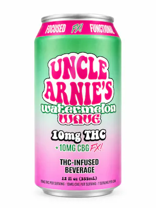 Uncle Arnie's - Watermelon Wave 1:1 THC:CBG - 12oz - 10mg