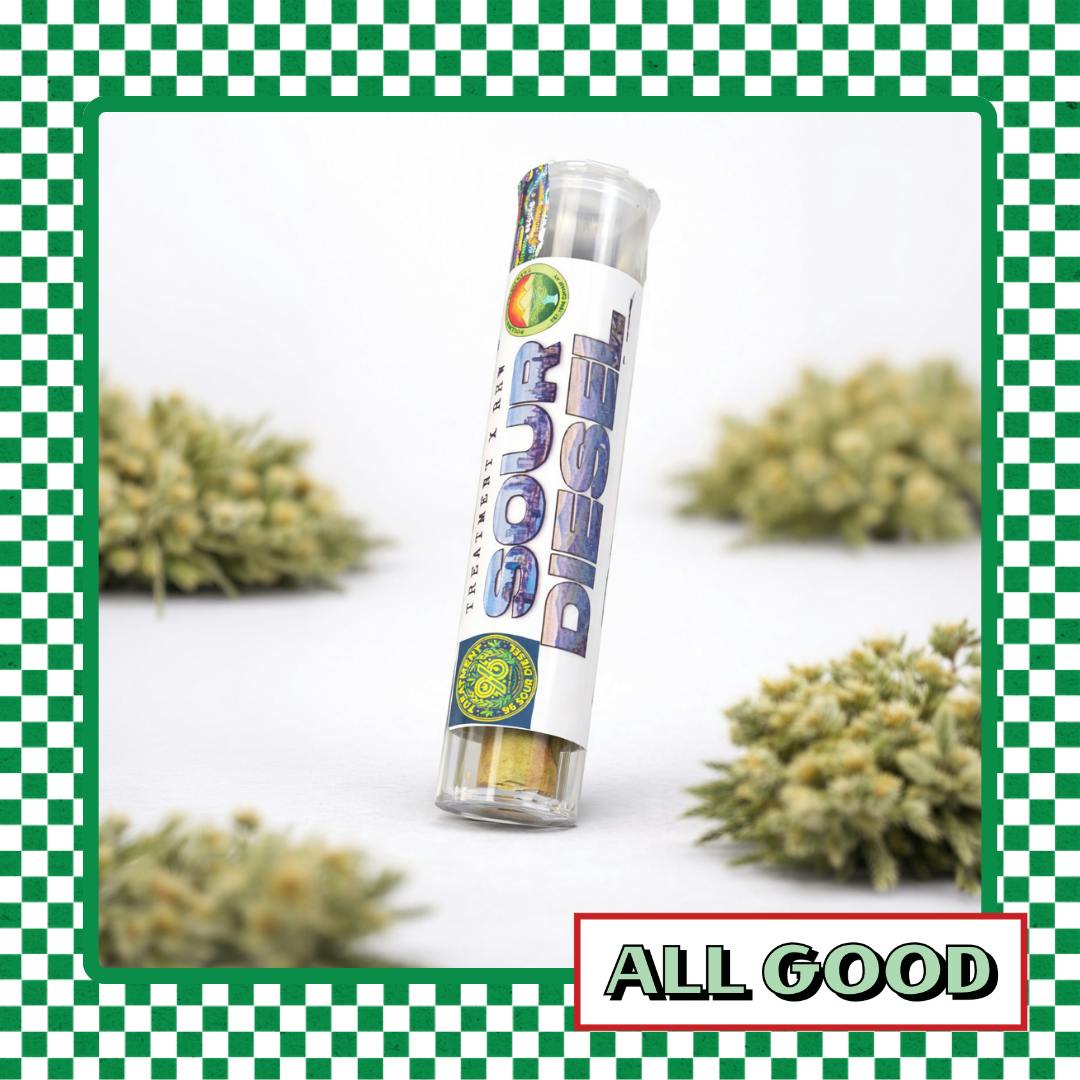 Rolling Hill Wellness | Sour Diesel | Trichome Infused | 2pk Pre-Roll | Sativa | 1g