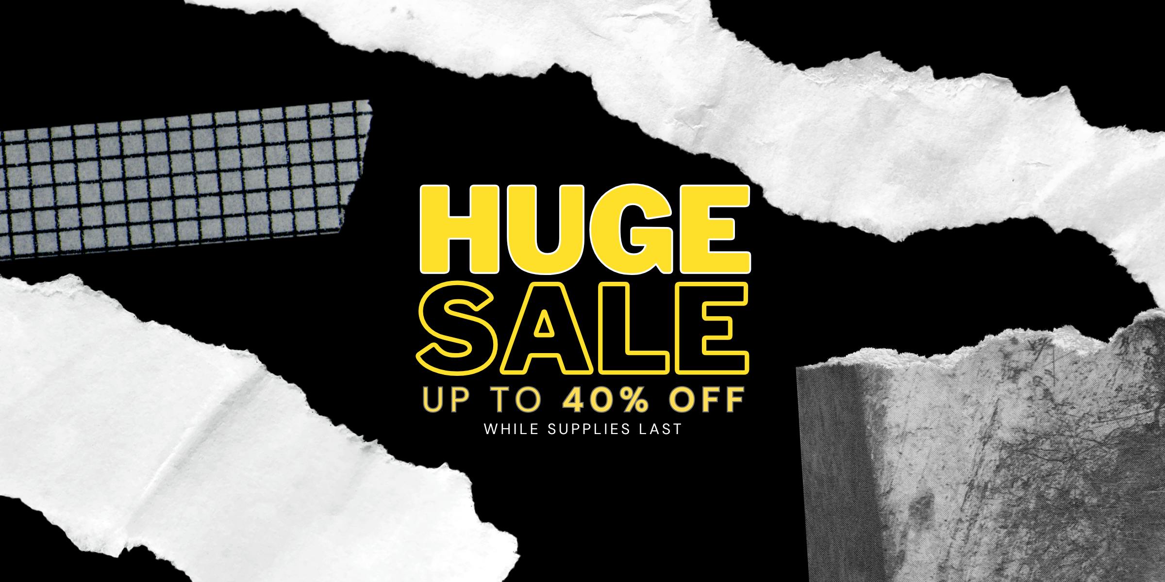 UP TO 40% OFF SELECT ITEMS!