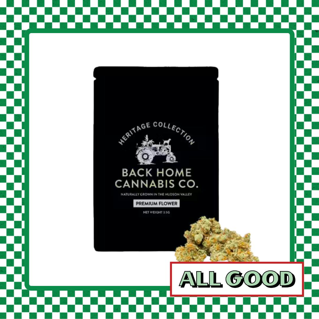 Back Home Cannabis | White Widow | Flower | Sativa Hybrid | 3.5g