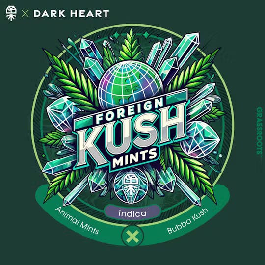 Dark Heart Collection | Foreign Kush Mints | Flower | 3.5g