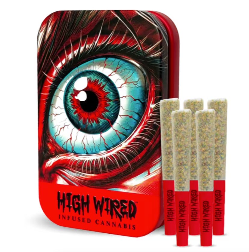High Wired | Garlic Cookies Clips | Infused | Pre Rolls | 1.75g | 5pk