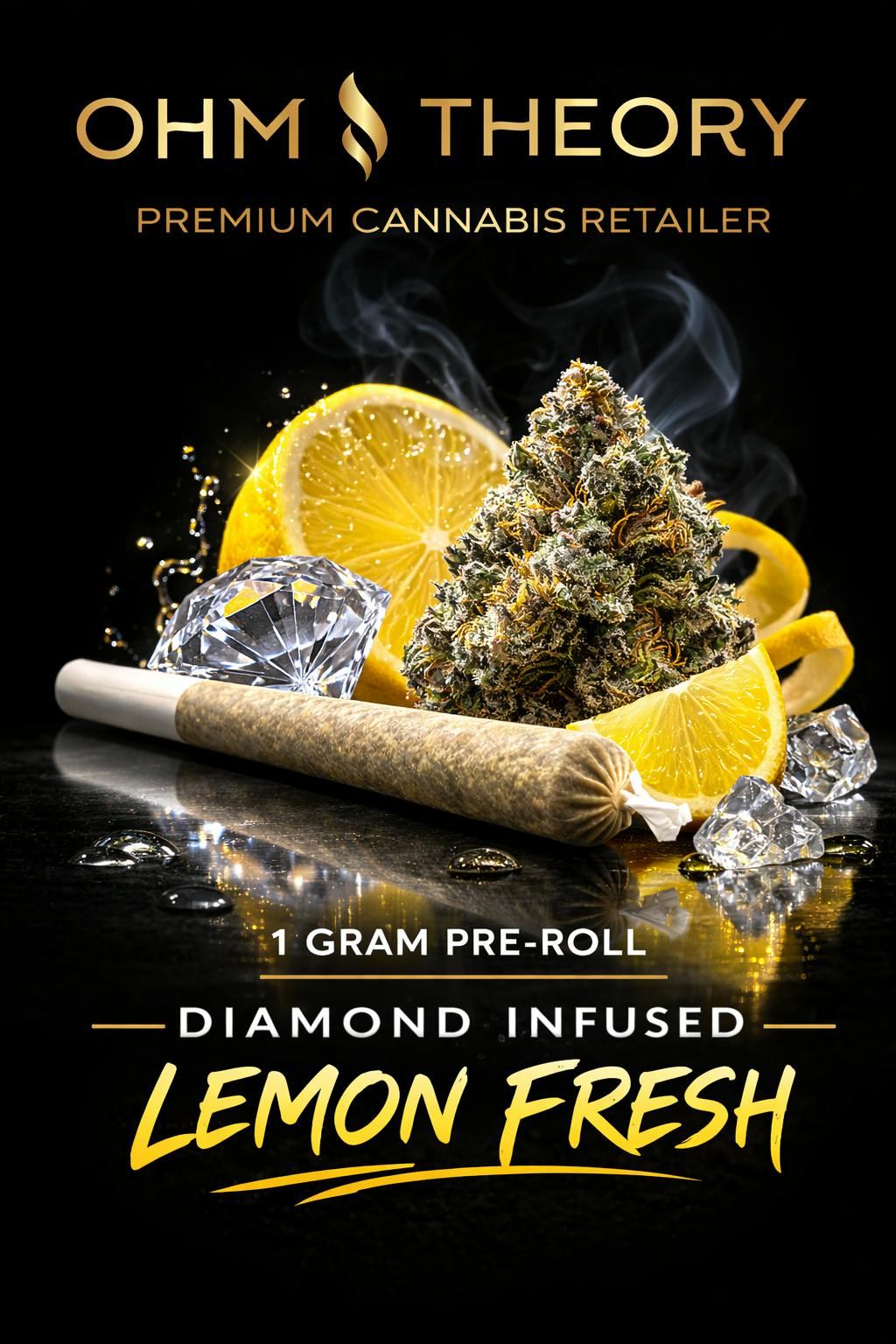 Lemon Fresh | Diamond Infused | Pre-Roll | 1g