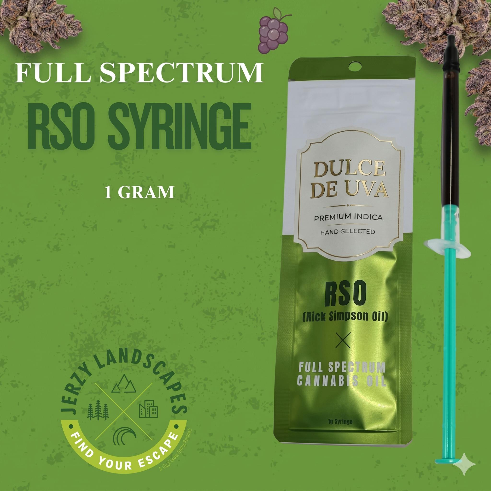 Jerzy Landscapes | RSO Syringe | Dulce de Uva | 1g