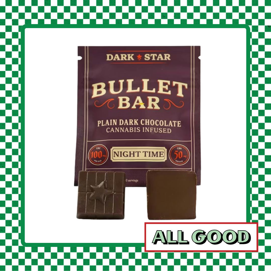 Dark Star | Dark Chocolate Bullet Bar | Indica | 100mg