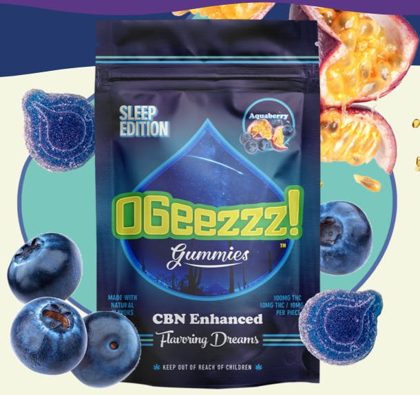 SLEEP EDITION |AQUABERRY |2:1 THC: CBN | 10PK - 100mg | Premium
