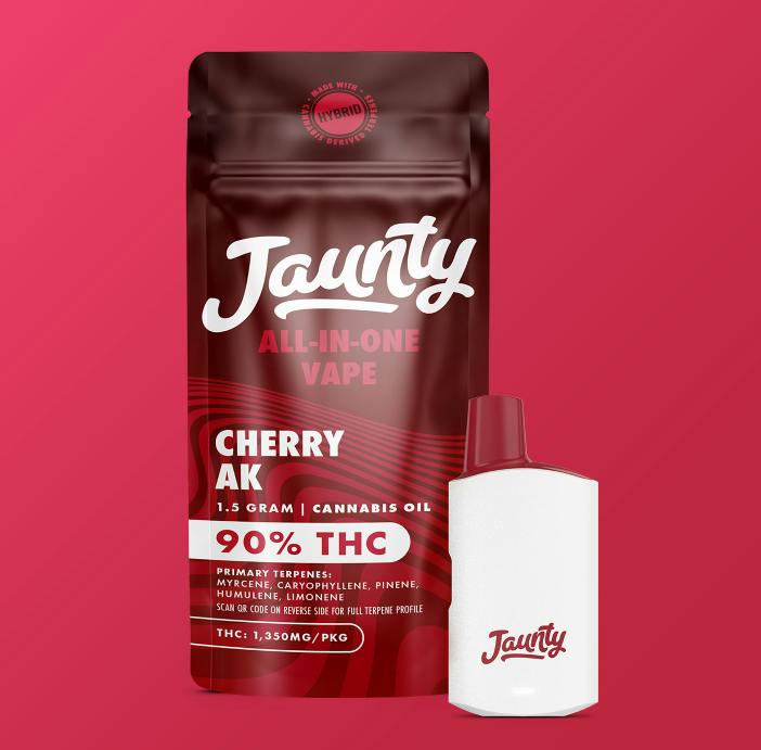 Jaunty | Cherry AK | AIO Vape | Sativa-Hybrid | 1.5g