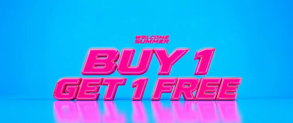BUY  1  GET 1 FREE CART