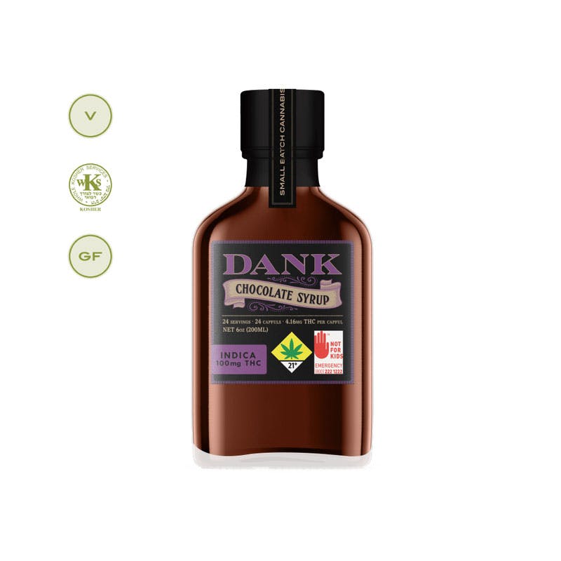 CE – Dank Indica Chocolate Syrup 100mgTHC