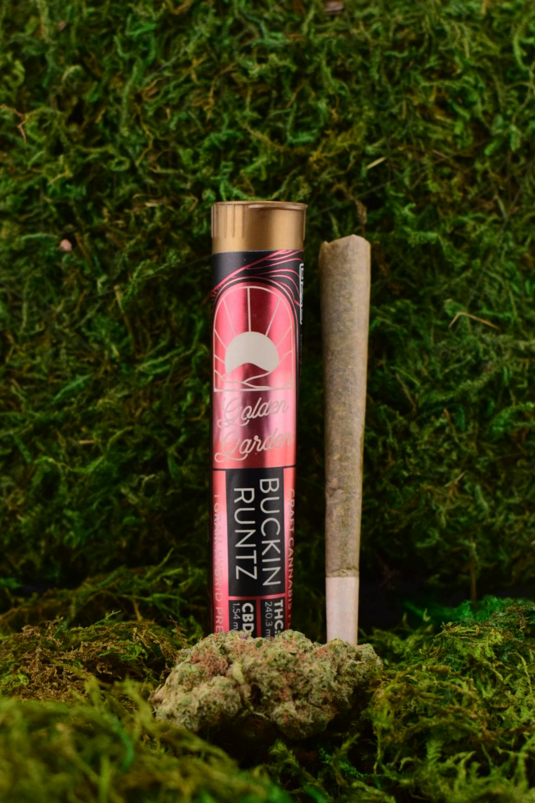 Golden Garden | Buckin Runtz | Pre-Roll | Hybrid | 1g
