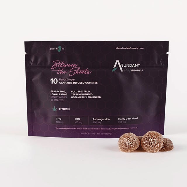 BETWEEN THE SHEETS | PEACH GINGER 1:1 GUMMIES | 10PK