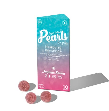 3:1 BLUEBERRY LEMONADE PEARLS CBG:THC | 10PK