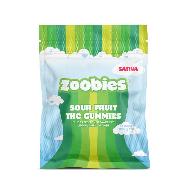 SATIVA SOUR FRUIT GUMMIES | 10PK
