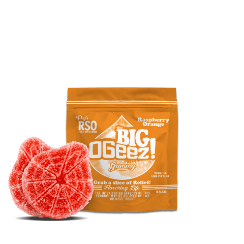 PEG'S BIG RASPBERRY ORANGE RSO GUMMY | 10PC