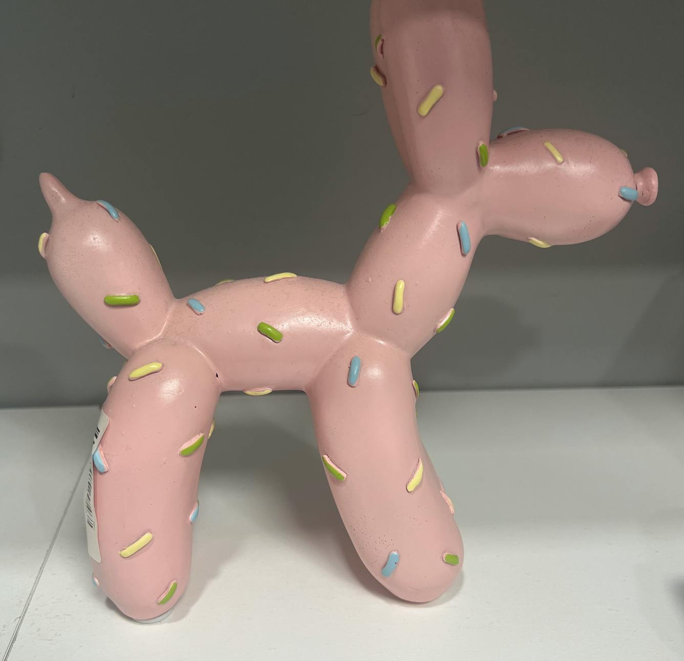 Home Decor Balloon Dog Pink Sprinkles
