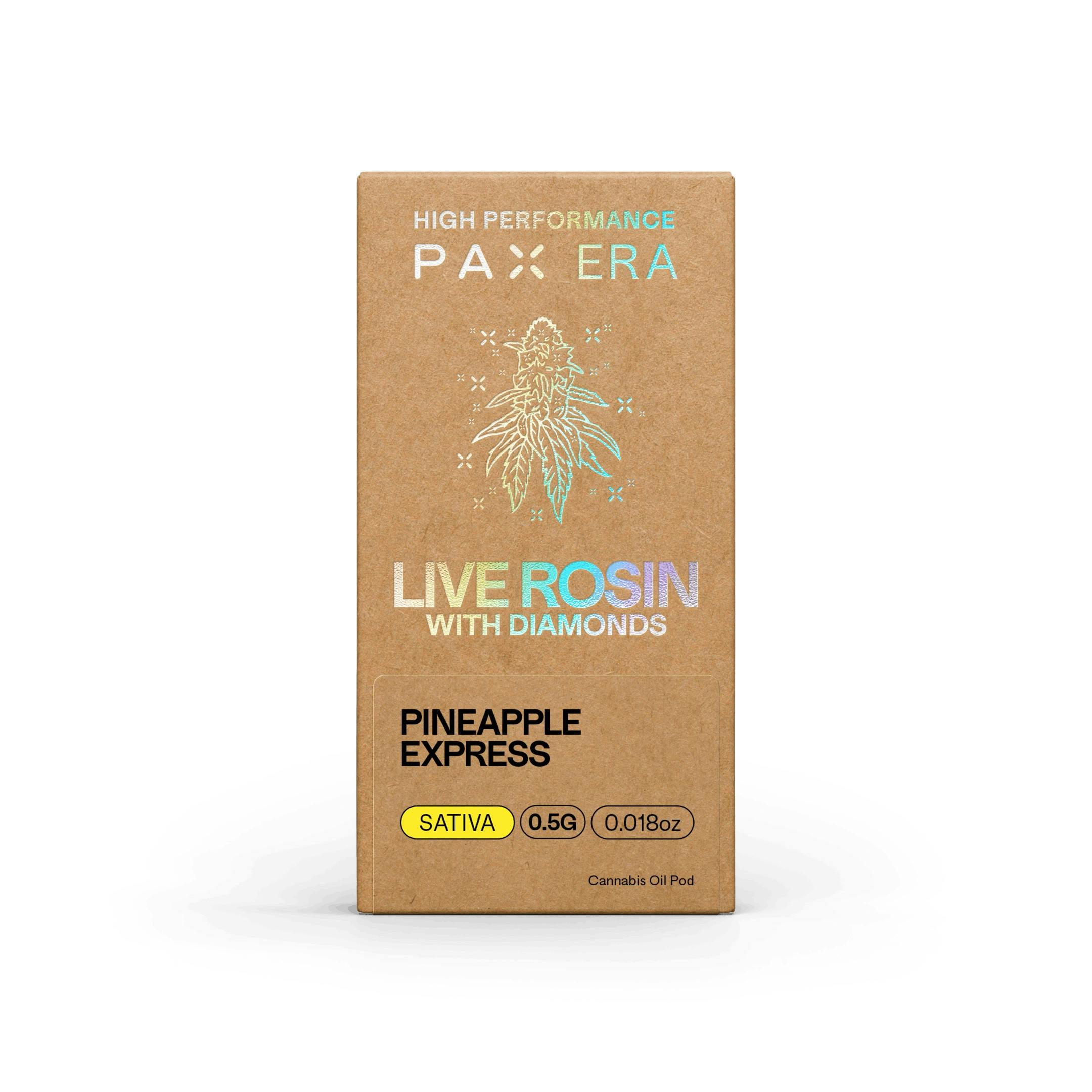 Vapes/Carts | PAX | Sativa | PAX | Pineapple Express | Live Rosin Pod | .5g 