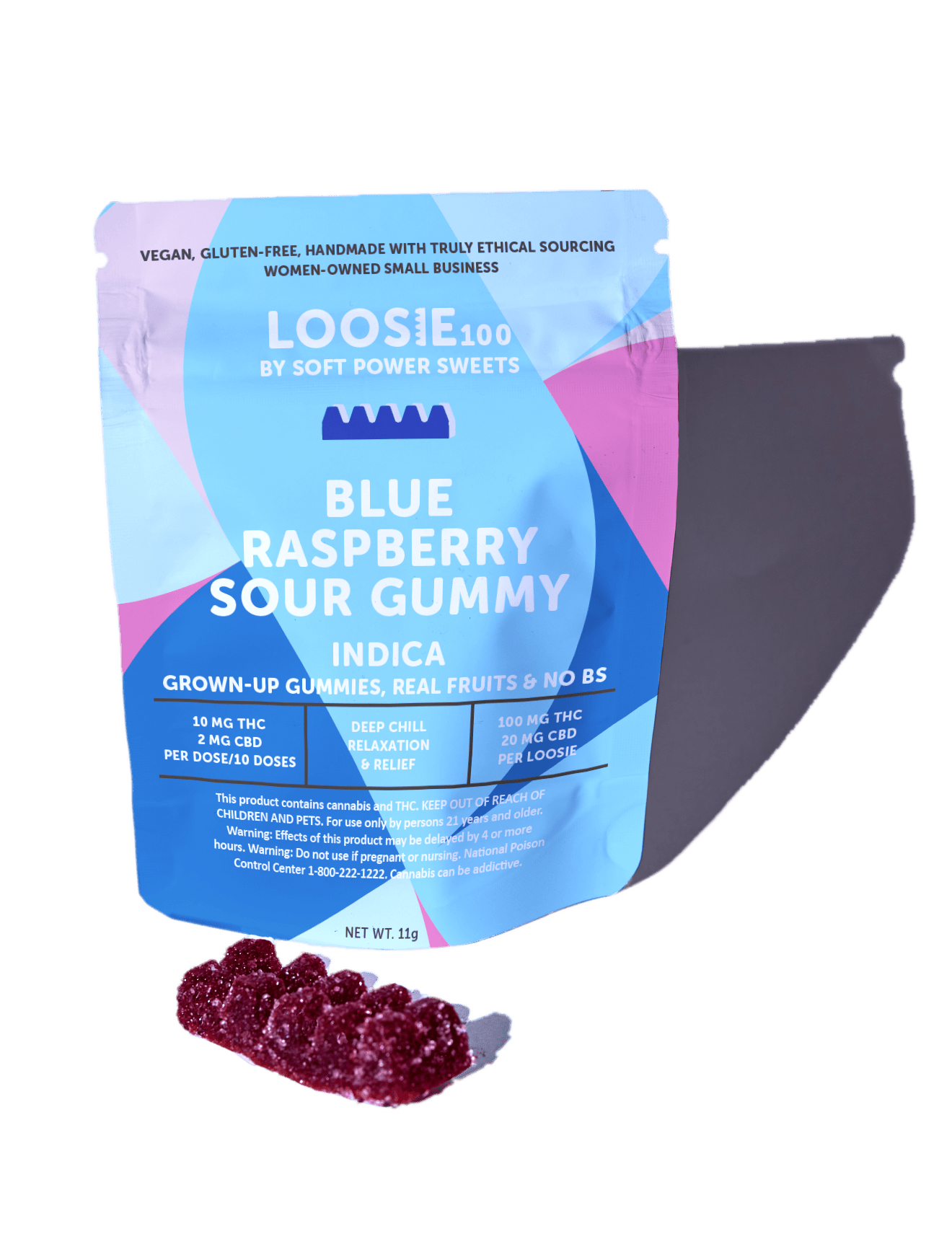 SPS Loosie | Sour Blue Raspberry | Indica Gummy | 25mg