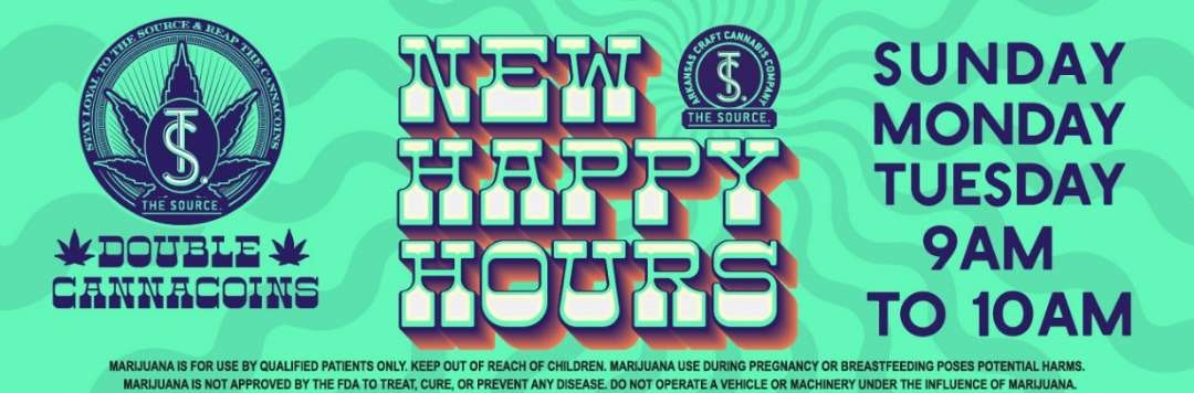 New Happy Hours Sun-Tues. 9am-10am