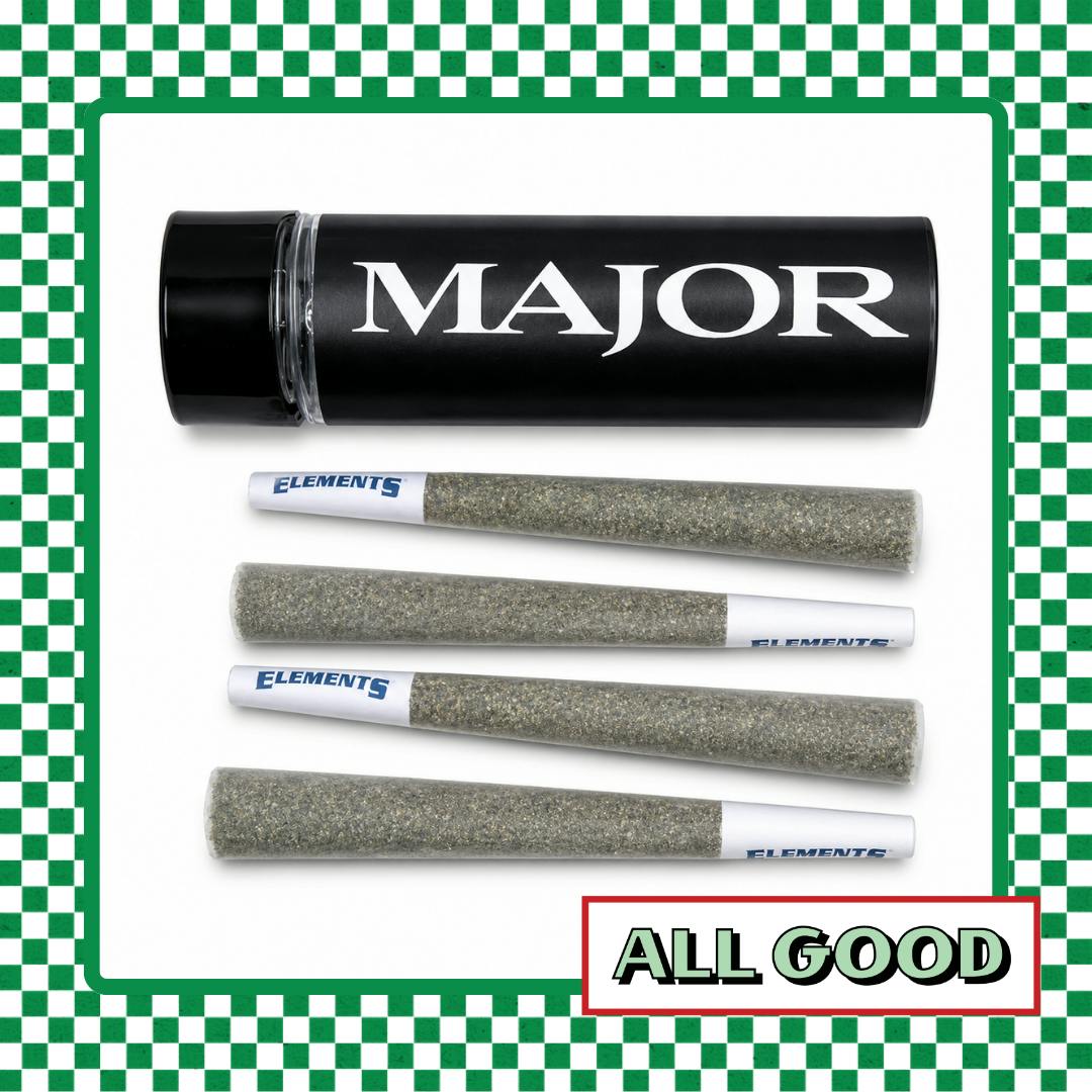 Major | Purple Silk | 4 Pack Preroll | Indica | 4g