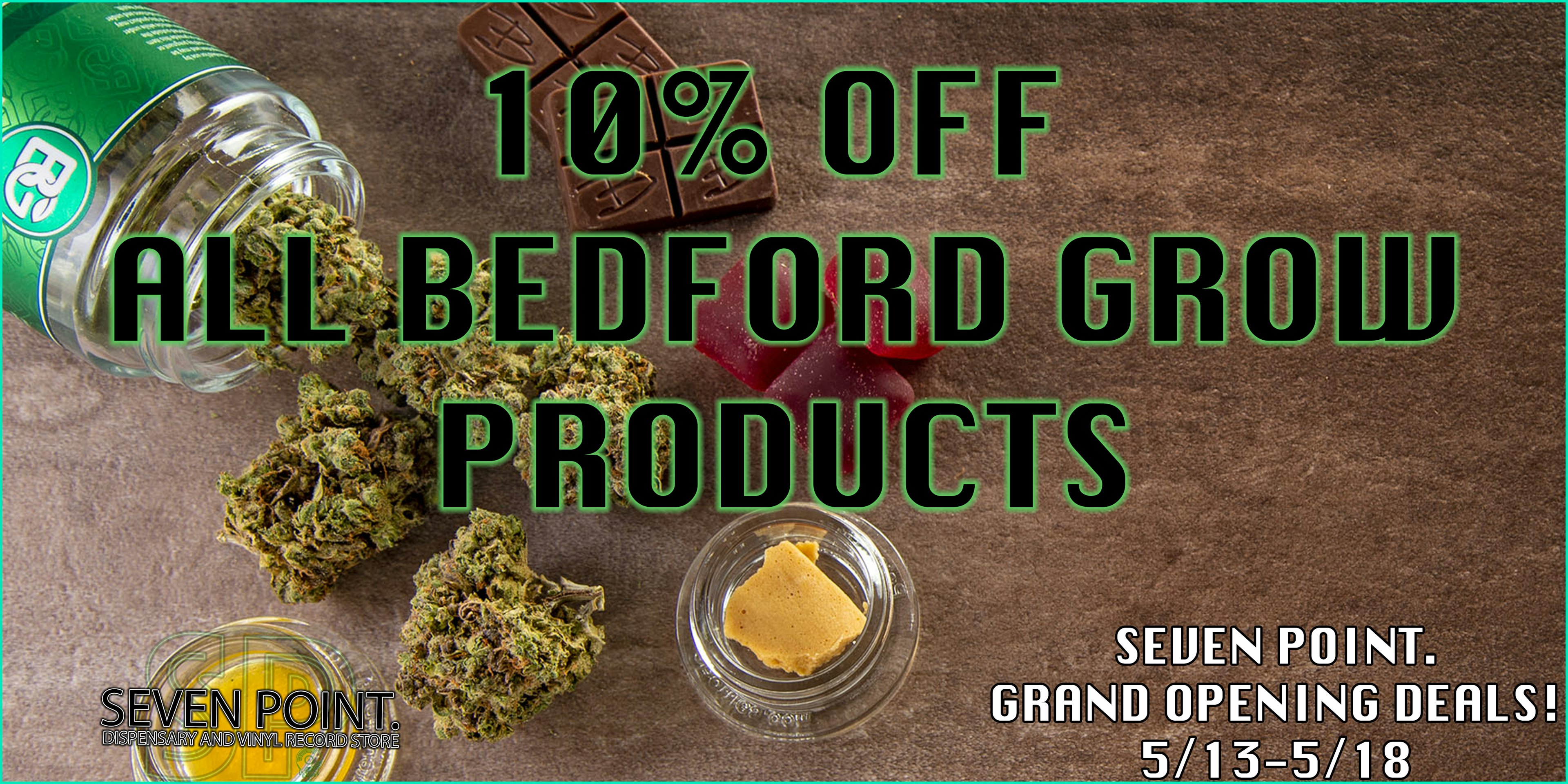 10% OFF ALL BEDFORD GROW!