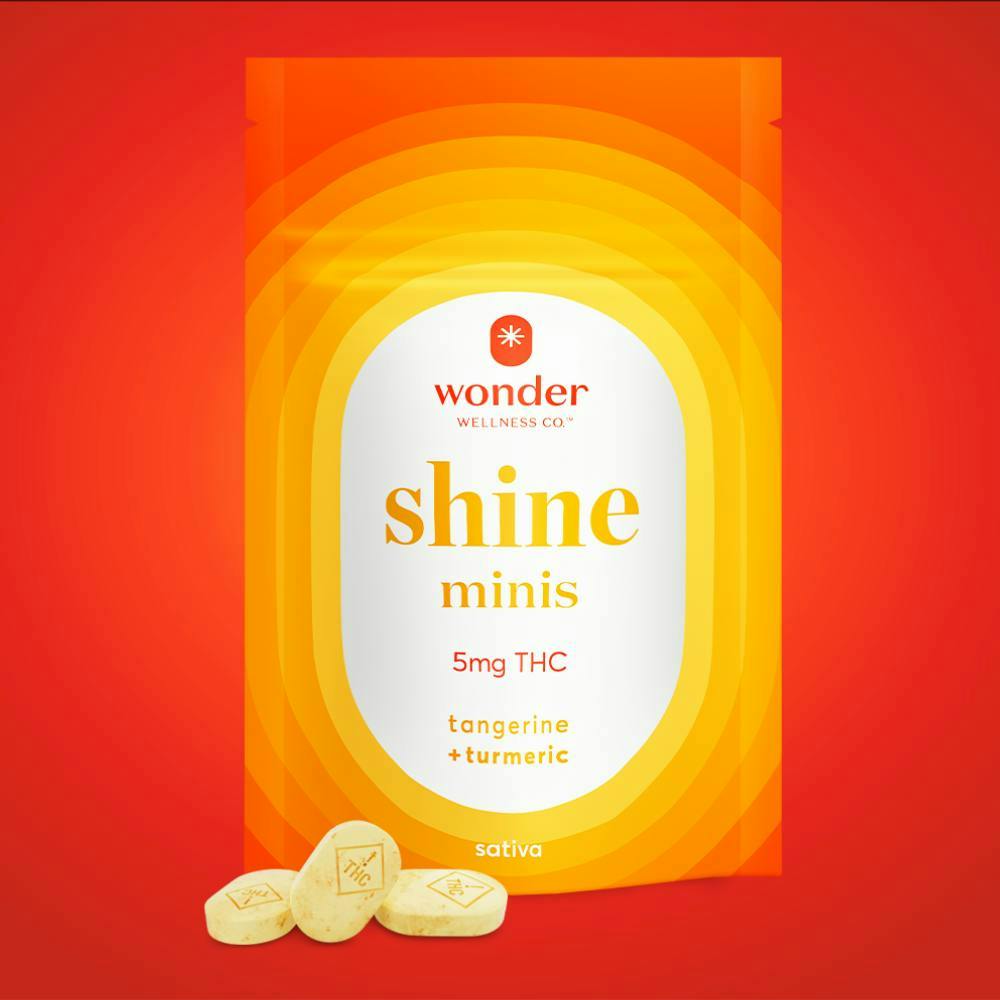 Shine Tangerine Troches | 40 Pack (5mg) - 0.2g | Edibles | Wonder 