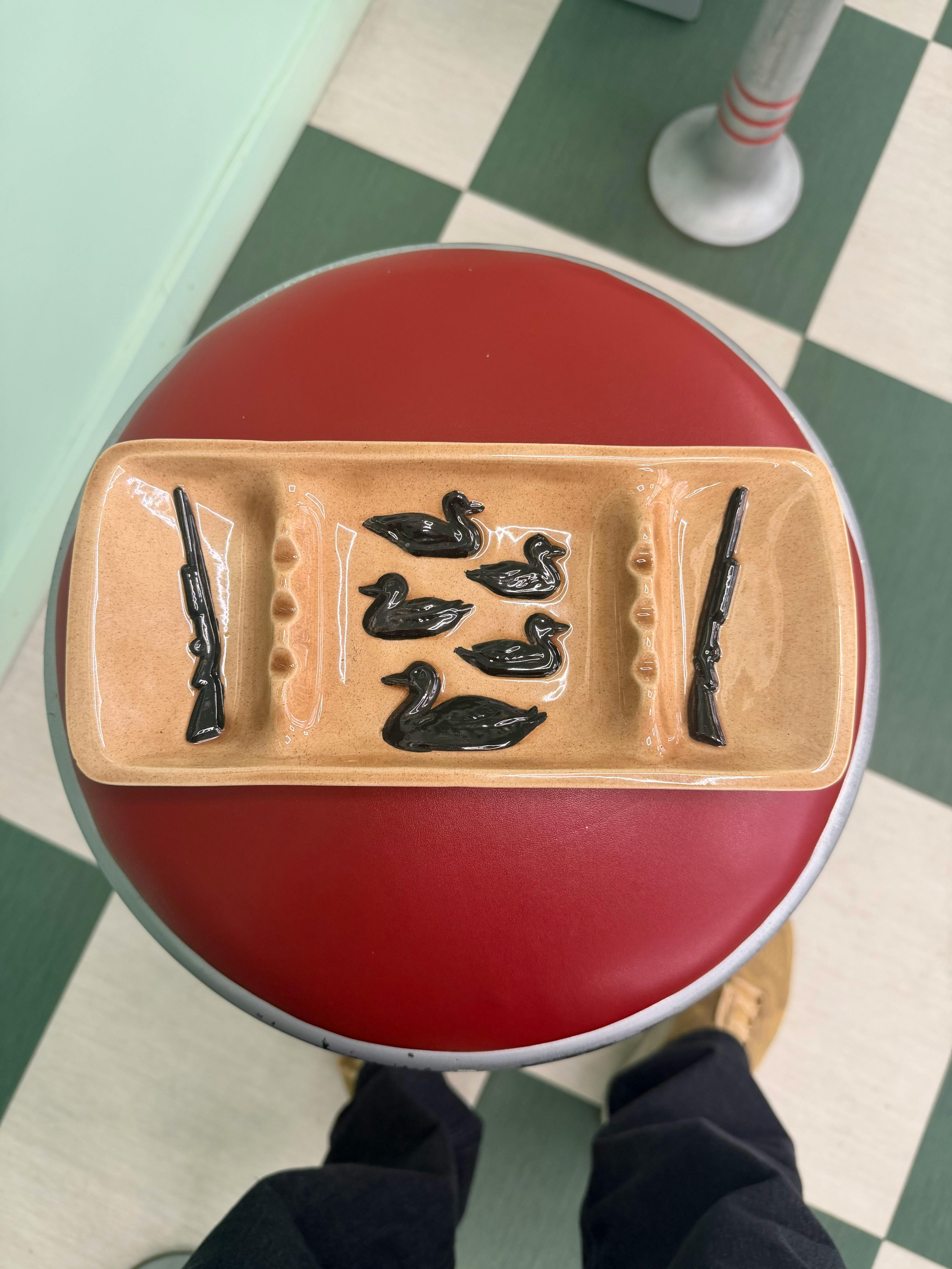 Antique Ashtray | Large | Duck Hunter